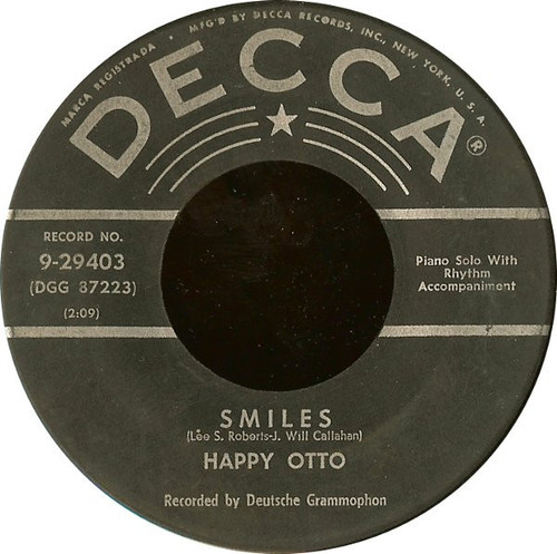 Der Schr√§ge Otto - Smiles / Glad Rag Doll - Decca - 9-29403 - 7", Glo 1032464786