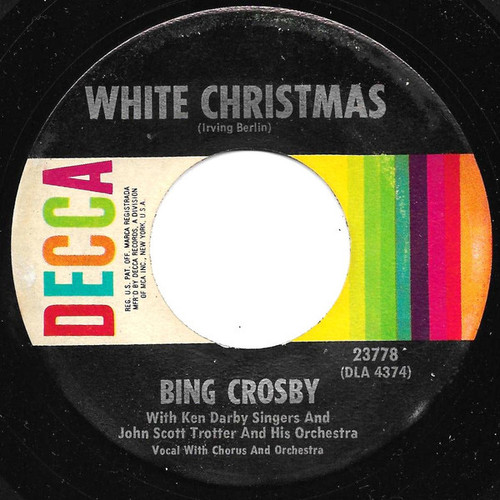 Bing Crosby - White Christmas / God Rest Ye Merry Gentlemen (7", RE, Pin)