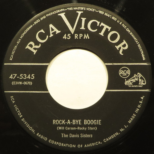 The Davis Sisters - Rock-A-Bye Boogie / I Forgot More Than You'll Ever Know - RCA Victor - 47-5345 - 7" 1032783312