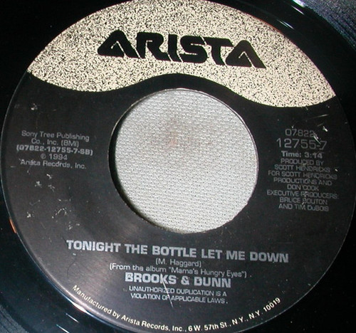Jed Zeppelin / Brooks & Dunn - Workin' Man Blues / Tonight The Bottle Let Me Down (7", Single)