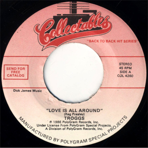 The Troggs / Silkie* - Love Is All Around / You've Got To Hide Your Love Away (7", Single)