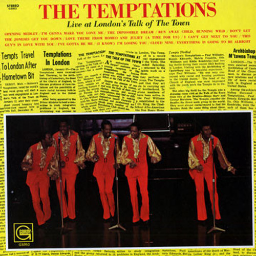 The Temptations - Live At London's Talk Of The Town (LP, Album)