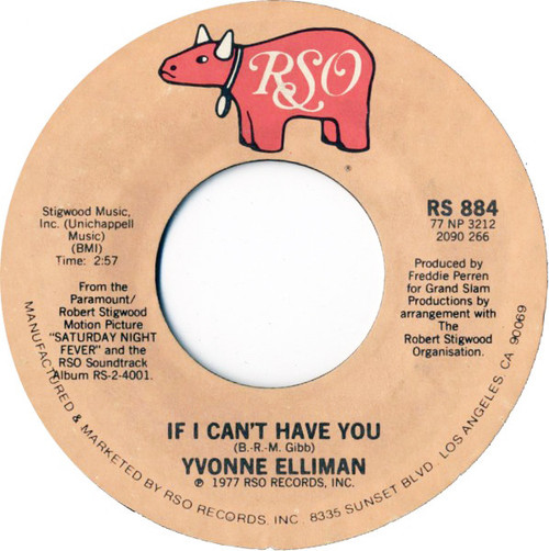 Yvonne Elliman - If I Can't Have You (7", Styrene, PRC)