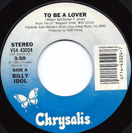 Billy Idol - To Be A Lover (7", Single)