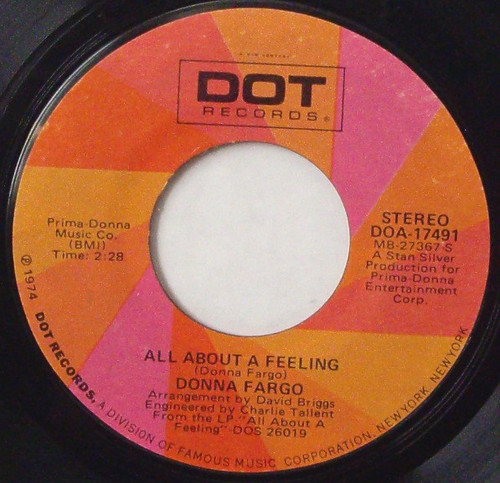Donna Fargo - All About A Feeling (7", Styrene, Mon)