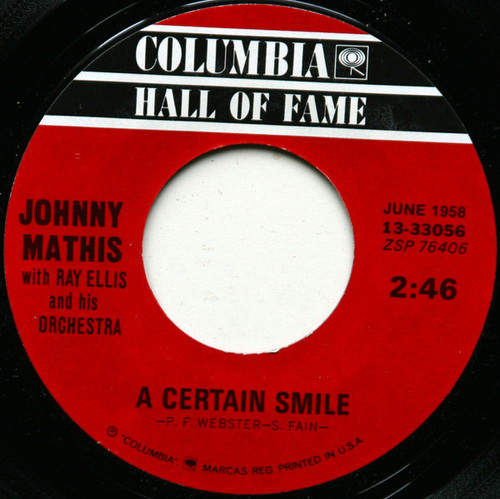 Johnny Mathis - A Certain Smile / Small World - Columbia - 13-33056 - 7", RE 1040763460