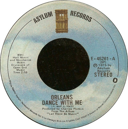 Orleans - Dance With Me / Ending Of A Song - Asylum Records - E-45261 - 7", Single, Spe 1040764546