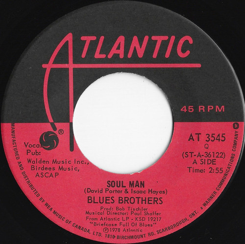 Blues Brothers* - Soul Man (7", Single)