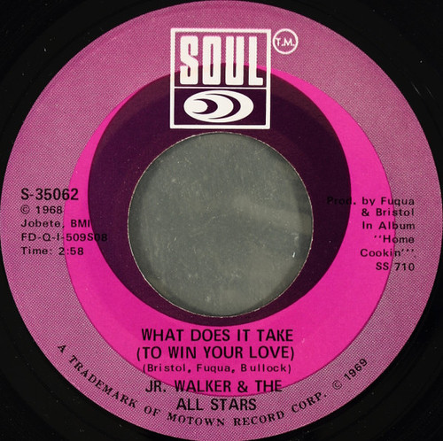 Jr. Walker & The All Stars* - What Does It Take (To Win Your Love) (7", Single, Ame)