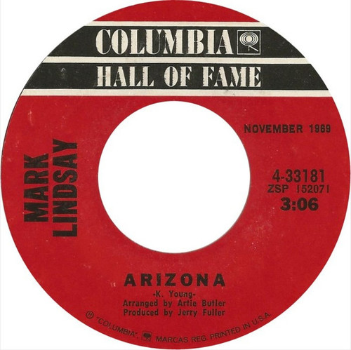 Mark Lindsay - Arizona / Miss America (7", Single, RE)