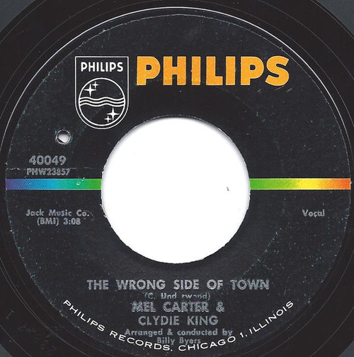 Mel Carter And Clydie King - The Wrong Side Of Town (7", Single, Styrene)