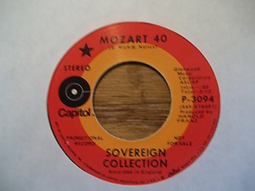 Sovereign Collection - Mozart 40 (7", Promo)