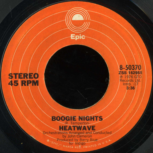 Heatwave - Boogie Nights - Epic - 8-50370 - 7", Single, Styrene 1041491667
