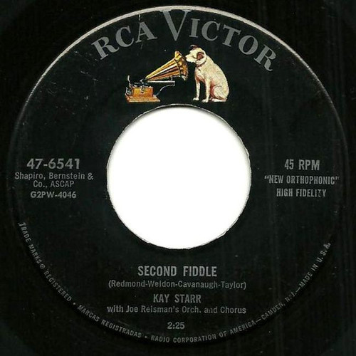 Kay Starr - Second Fiddle / Love Ain't Right - RCA Victor - 47-6541 - 7", Single 1042240010