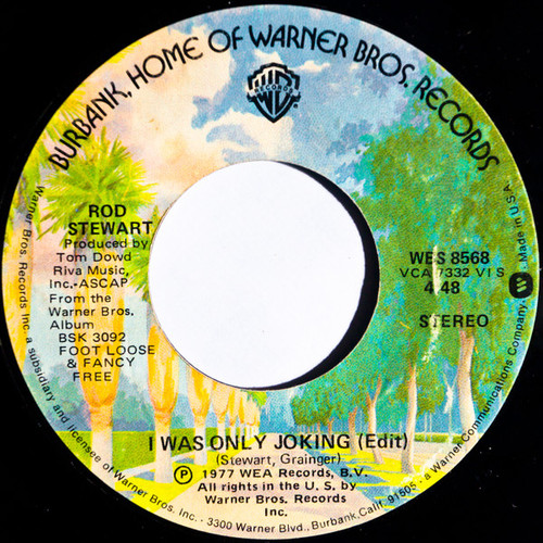 Rod Stewart - I Was Only Joking (Edit) - Warner Bros. Records - WBS 8568 - 7", Single, Spe 1042454190