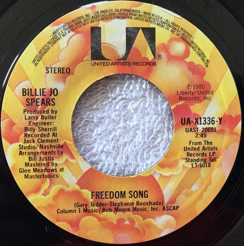 Billie Jo Spears - Freedom Song / Standing Tall (7", Single)