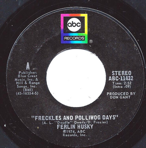 Ferlin Husky - Freckles And Polliwog Days (7", Single, Styrene)
