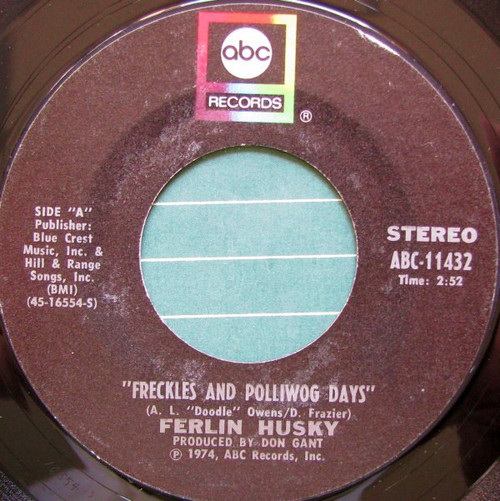 Ferlin Husky - Freckles And Polliwog Days - ABC Records - ABC-11432 - 7", Single 1042493468