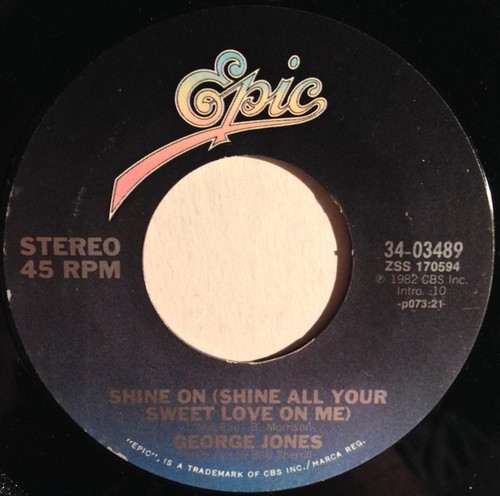 George Jones (2) - Shine On (Shine All Your Sweet Love On Me) /  Memories Of Mama (7", Styrene, Pit)