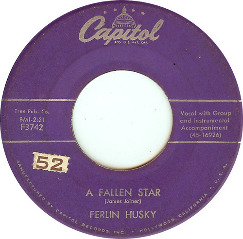 Ferlin Husky - A Fallen Star / Prize Possession (7", Single, Scr)
