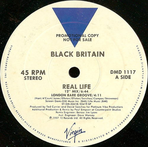 Black Britain - Real Life (12", Promo)
