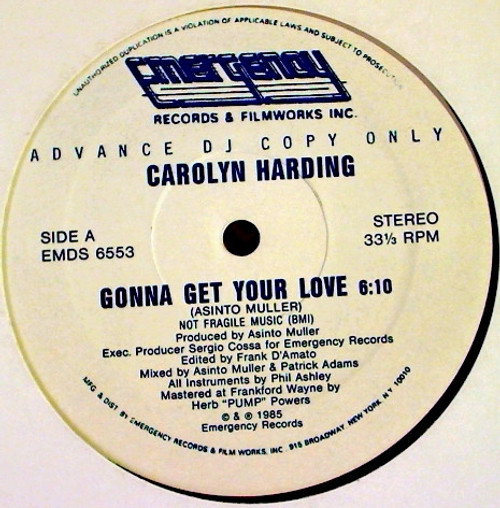 Carolyn Harding - Gonna Get Your Love (12", Promo)