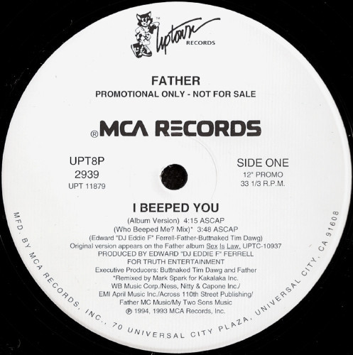 Father* - I Beeped You (12", Promo)