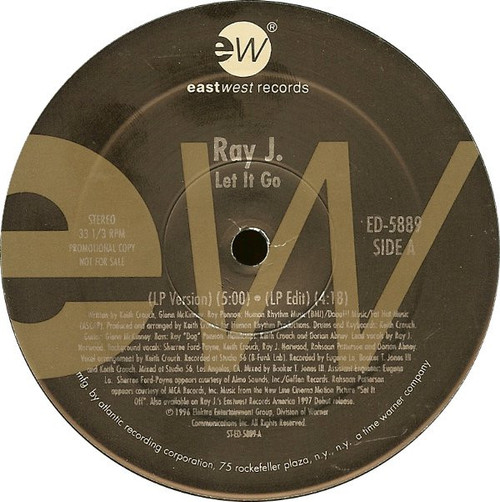 Ray J - Let It Go - EastWest Records America, EastWest Records America - ED-5889, ED 5889 - 12", Promo 1045450119