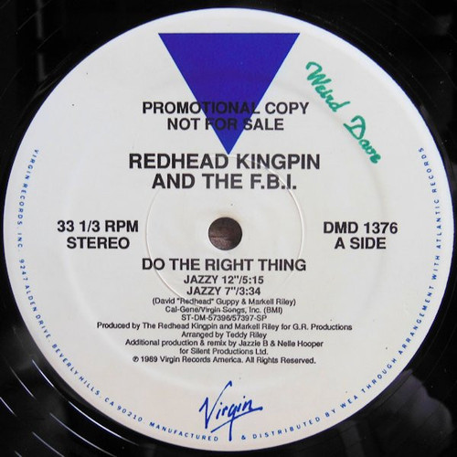 Redhead Kingpin And The F.B.I.* - Do The Right Thing (12", Promo)