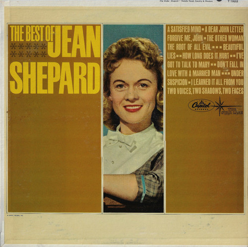 Jean Shepard - The Best Of Jean Shepard - Capitol Records - T 1922 - LP, Comp, Mono 1046128094