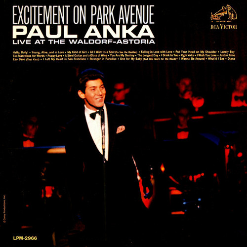 Paul Anka - Excitement On Park Avenue - Live At The Waldorf-Astoria (LP)