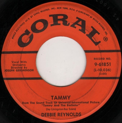 Debbie Reynolds - Tammy (7", Single, Glo)