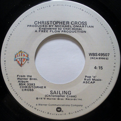 Christopher Cross - Sailing (7", Single, Spe)