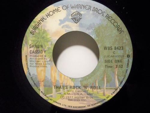 Shaun Cassidy - That's Rock 'N' Roll / I Wanna Be With You (7")