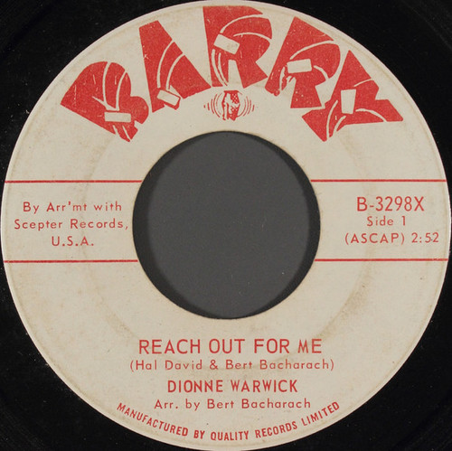Dionne Warwick - Reach Out For Me (7")