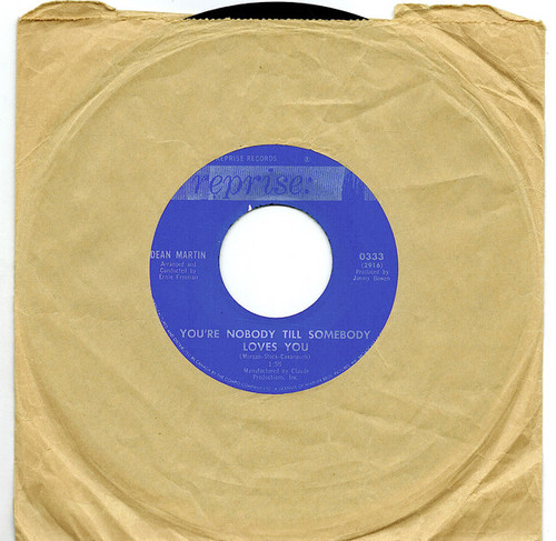 Dean Martin - You're Nobody Till Somebody Loves You (7", Single)