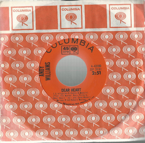 Andy Williams - Dear Heart (7", Single)