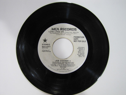 Joe Cocker - Love Lives On (7", Promo)