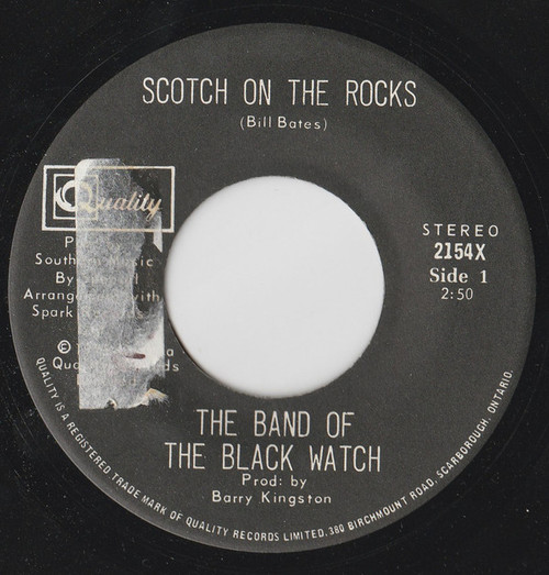 The Band Of The Black Watch - Scotch On The Rocks (7", Single)
