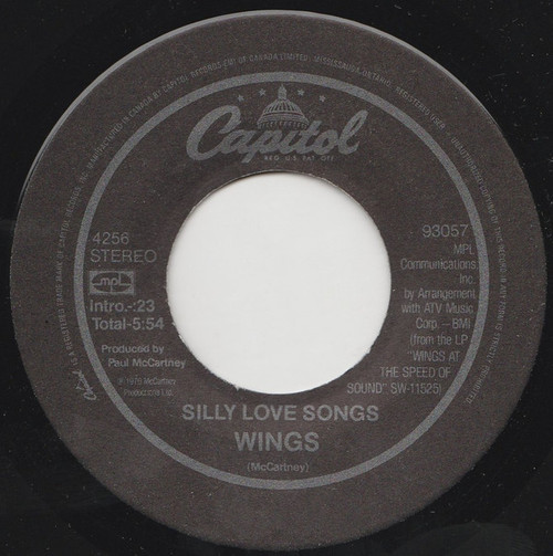 Wings (2) - Silly Love Songs (7", Single)