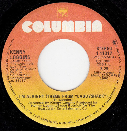 Kenny Loggins - I'm Alright (Theme From "Caddyshack") (7", Single)
