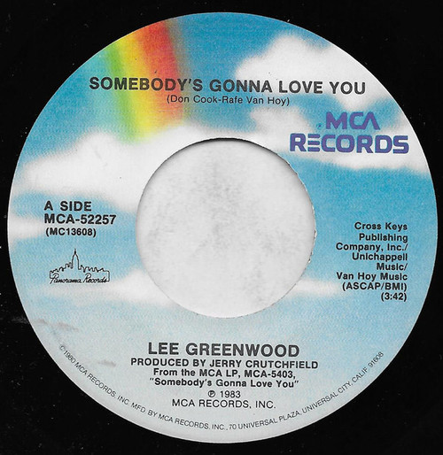 Lee Greenwood - Somebody's Gonna Love You (7", Pin)