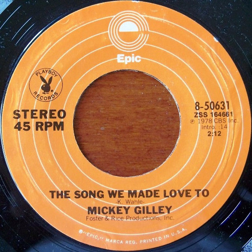 Mickey Gilley - The Song We Made Love To / Memphis Memories (7", Styrene, San)