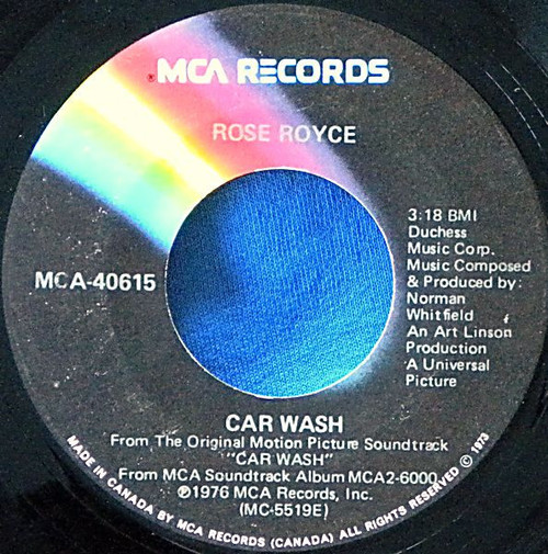 Rose Royce - Car Wash (7", Single)