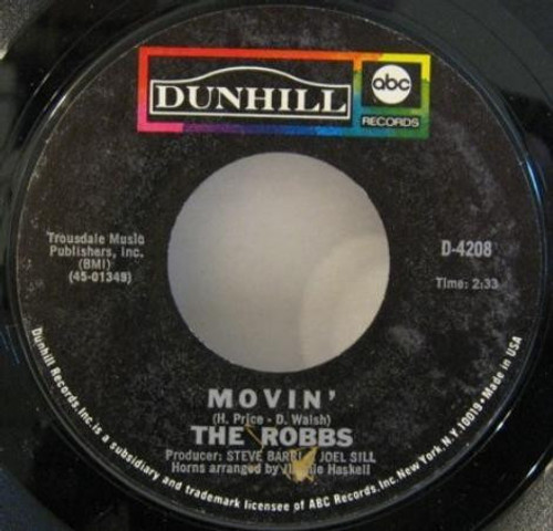The Robbs - Movin' (7", Single, Styrene)