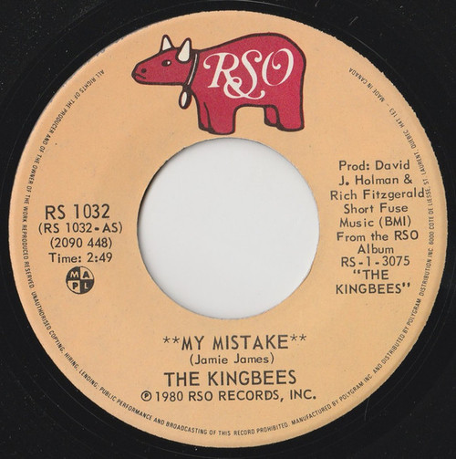 The Kingbees - My Mistake - RSO - RS 1032 - 7", Single 1051977427