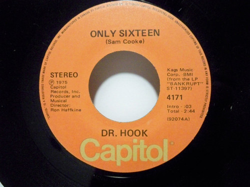 Dr. Hook - Only Sixteen (7", Single)