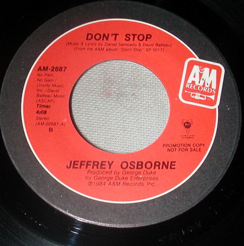 Jeffrey Osborne - Don't Stop (7", Promo)