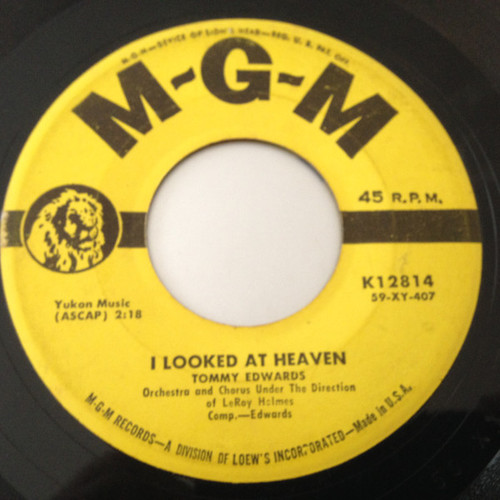 Tommy Edwards - I've Been There - MGM Records - K12814 - 7", Single 1053128354