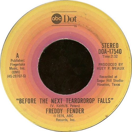 Freddy Fender (2) - Before The Next Teardrop Falls / Waiting For Your Love (7", Single)